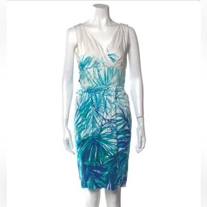 Max Mara palm fronds print dress, size 6